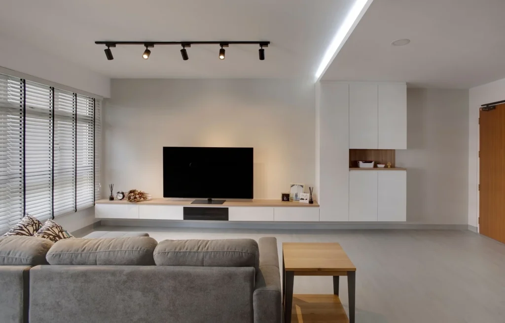 Contemporary minimalistic living room